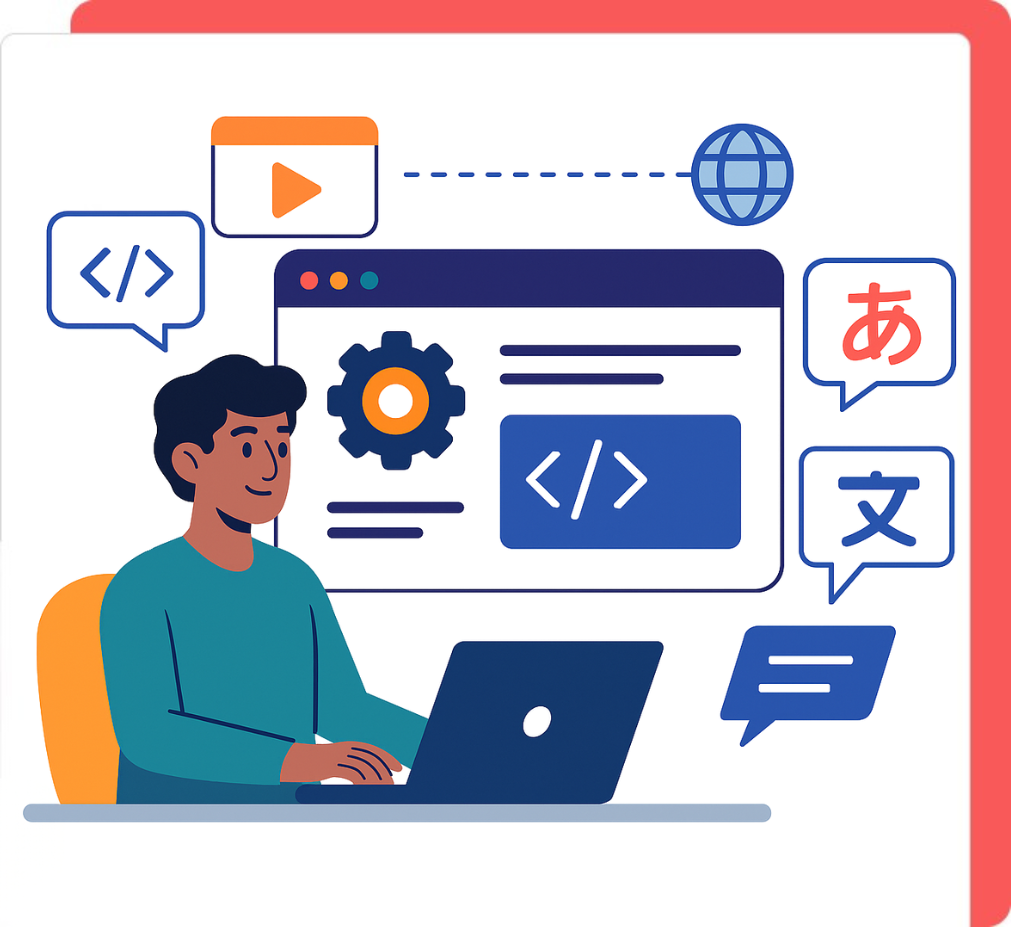 Software localization illustration