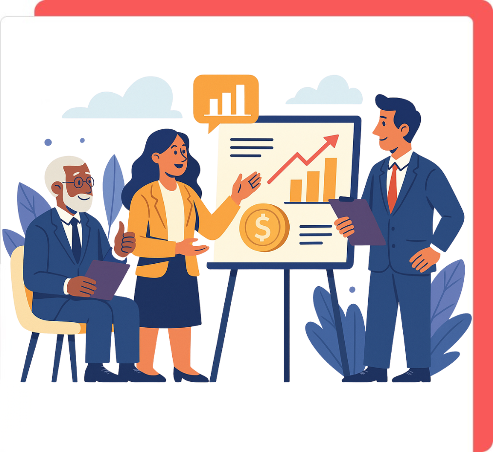 Investor communication illustration